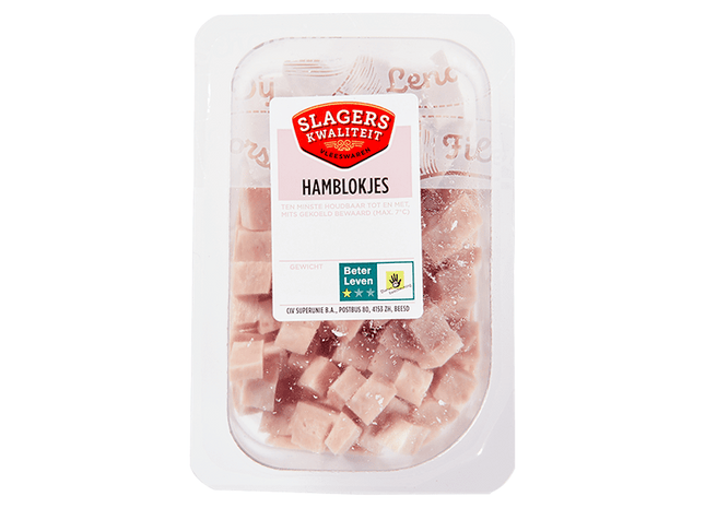 Slagers kwaliteit Hamblokjes