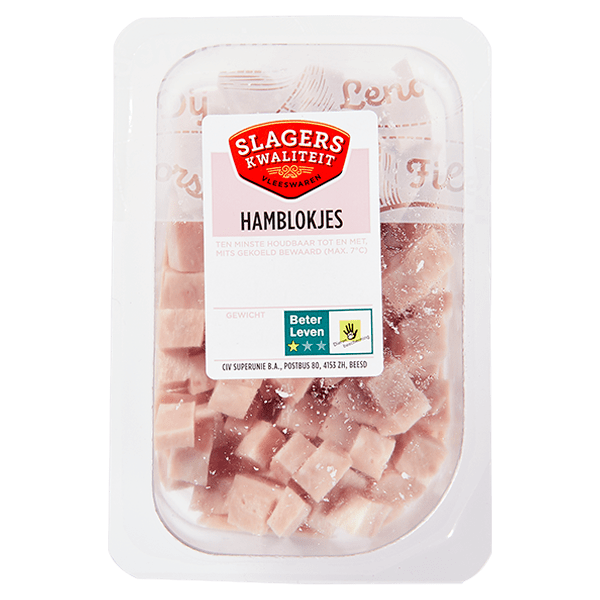 Butcher's quality ham cubes