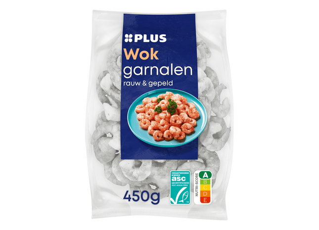 Wokgarnalen rauw & gepeld