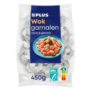 Roh und geschälte Wok-Garnelen