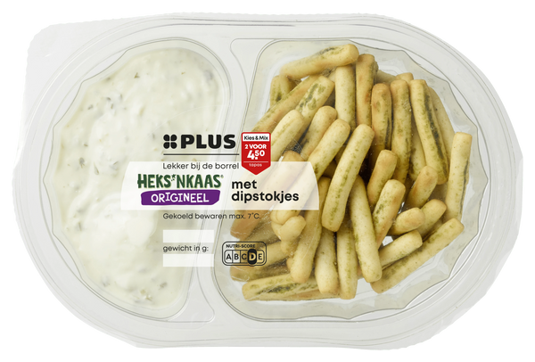 Heks'nkaas met dipstokjes