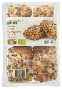 Biologisch  Kaas pompoen broodjes