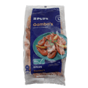 Cooked and unpeeled prawns