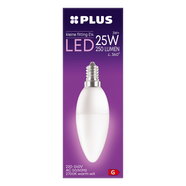 LED Lamp 25W Candle Small Screw Base Frosted