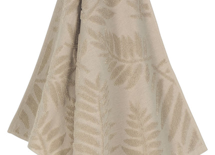 kitchen towel 50x50 cotton leaves beige
