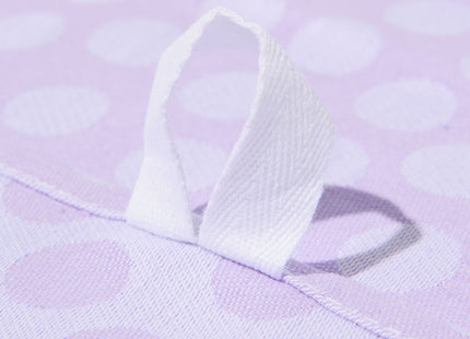 tea towel 65x65 cotton lilac with dots