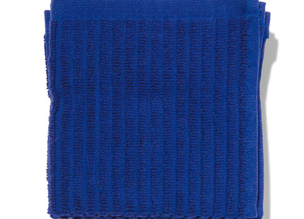 vaatdoekjes 30x30 katoen blauw - 3 stuks  Dutchshopper