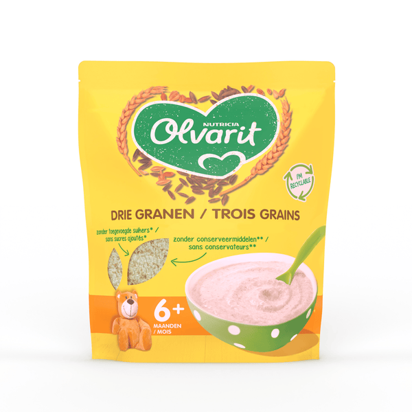 Olvarit three-grain porridge +6m