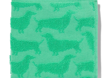 kitchen towel 50x50 cotton green