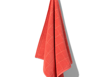 kitchen towel 50x50 cotton coral