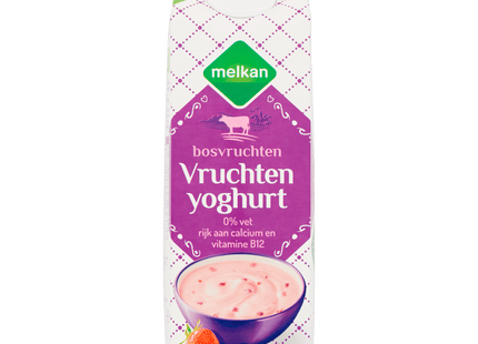 Melkan Low-fat fruit yoghurt forest fruits