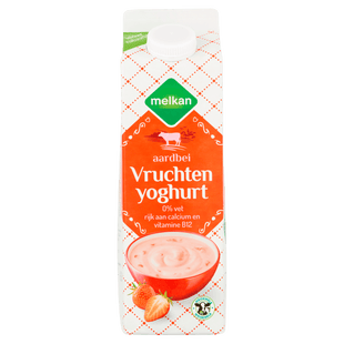 Melkan Fettarmer Erdbeer-Fruchtjoghurt