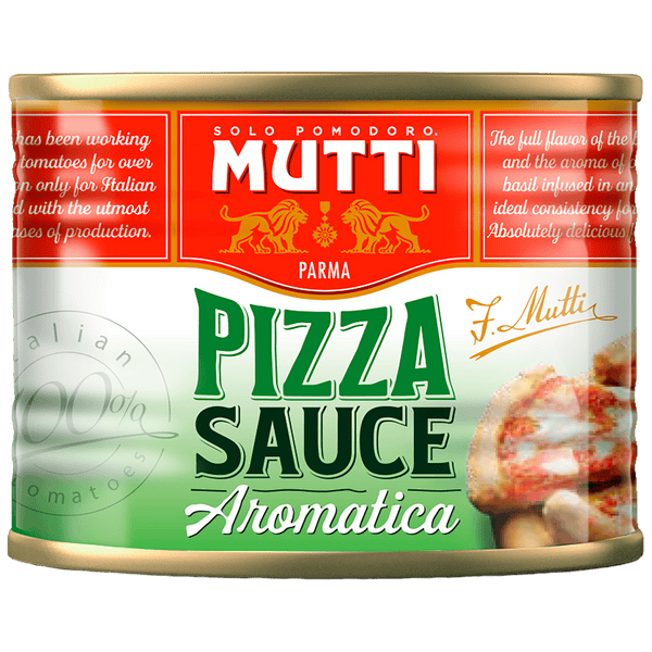 Mutti flavored pizza sauce