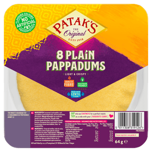 Patak's Pappadums ready to eat