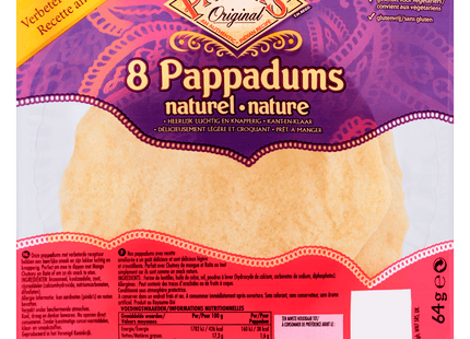 Patak's Pappadums ready to eat