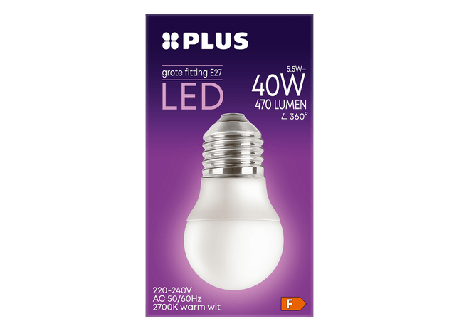 Lampe LED 40W Kugel große Fassung matt