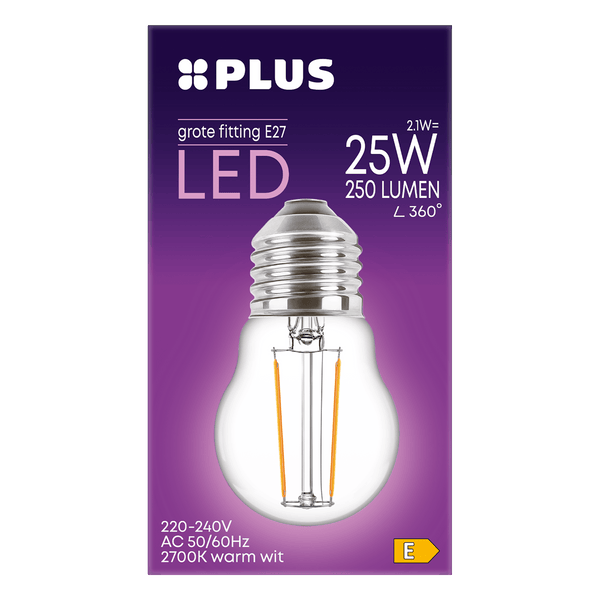 Lamp LED 25W Kogel grote fit helder