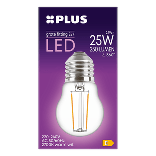 Lampe LED 25W Kugel große Passform klar