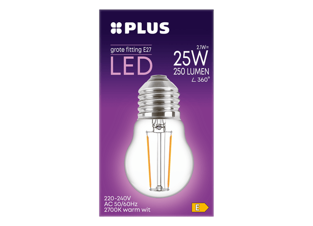 Lamp LED 25W Kogel grote fit helder