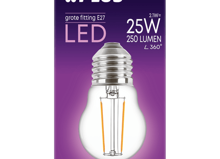 Lamp LED 25W Ball large fit clear