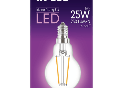 Lamp 25W Ball small fitting clear