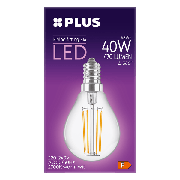 Lampe LED 40W Kugel klein passend hell