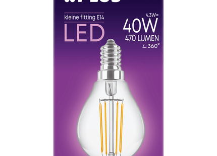 Lamp LED 40W Kogel kleine fit helder