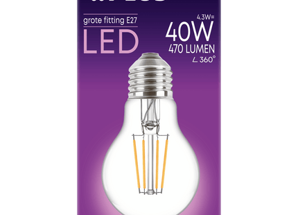 Lampe LED 40W große Fassung klar