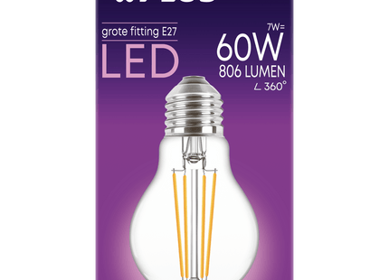 Lampe LED 60W große Fassung klar