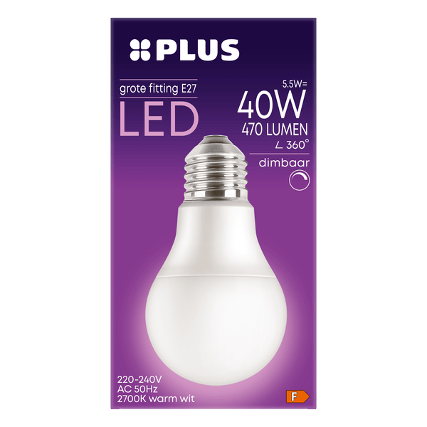 Lamp LED 40W grote fitting mat dim