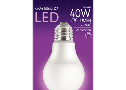 Lampe LED 40W große Fassung matt gedimmt