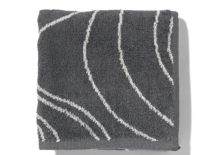 kitchen towel - 50 x 50 - cotton - gray waves