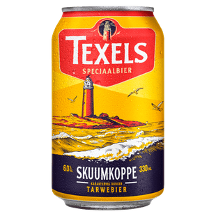 Texels Skuumkoppe bier blik