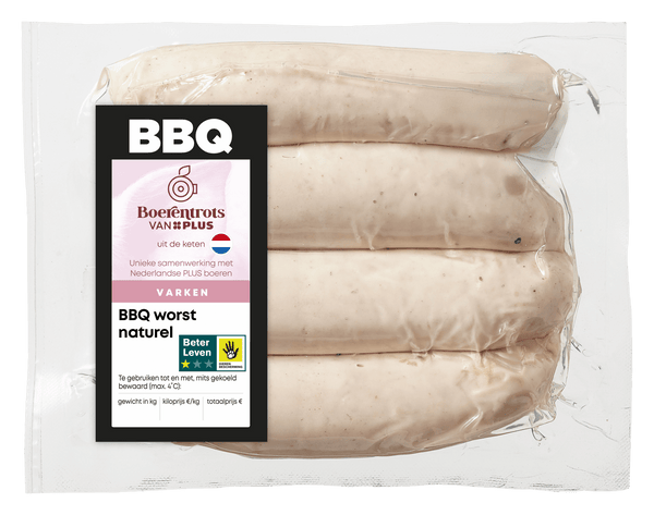 Boerentrots BBQ worst naturel