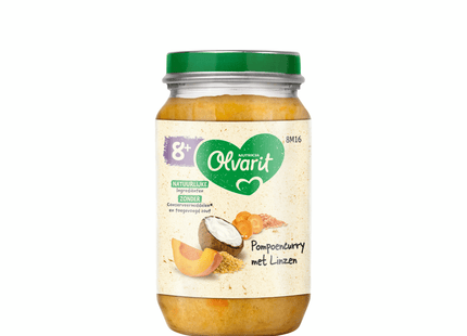 Olvarit 8M16 Pompoen curry met linzen