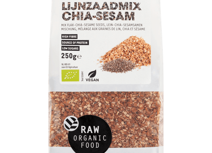 Raw Organic Food Linseed mix chia sesame organic