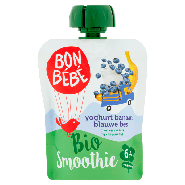 Bonbebe squeeze yogurt banana blueberry +6 months