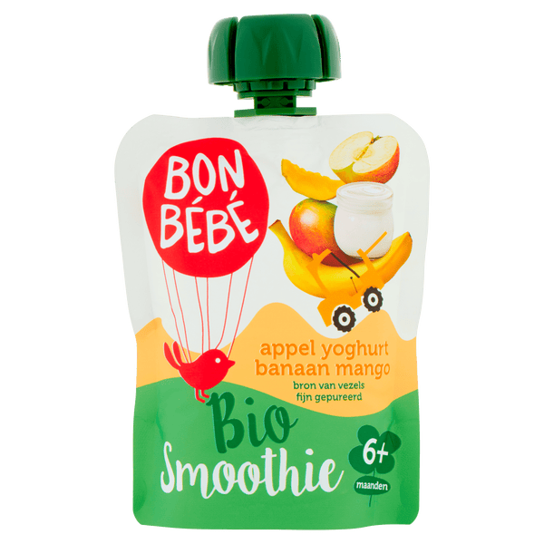 Bonbebe Quetschbeutel Apfel Joghurt Banane Mango +6M