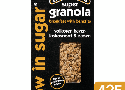 Eat Natural Super granola low in sugar whole wheat