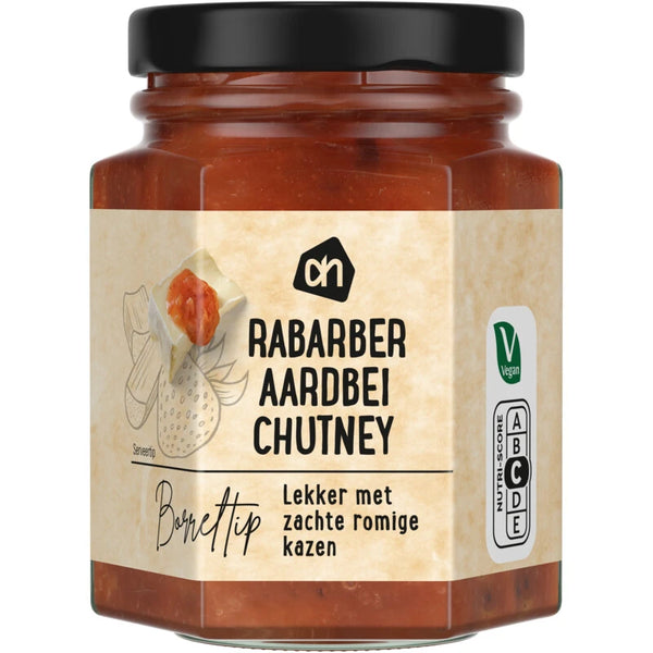 Rabarber aardbei chutney