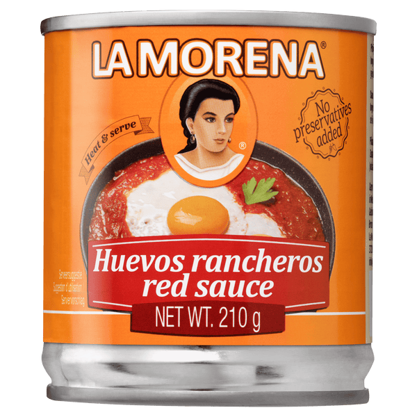La Morena Huevos rancheros red sauce