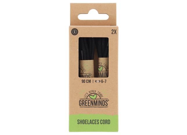 Greenminds Koordveter Fijn Zwart 90 cm 2p