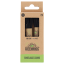 Greenminds Kordelsen Fein Schwarz 90 cm 2 Stk.