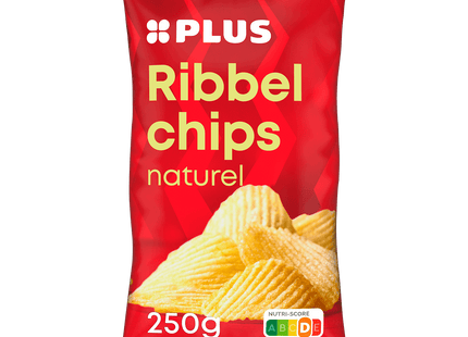 Ribbed chips natural