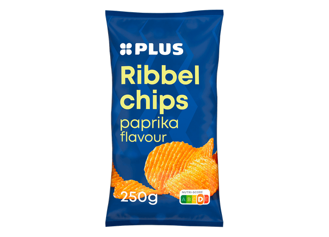 Ribbelchips paprika