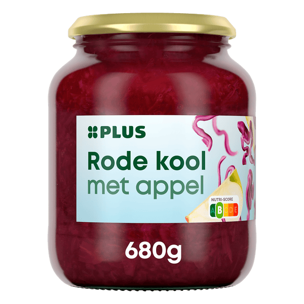 Red cabbage with apple