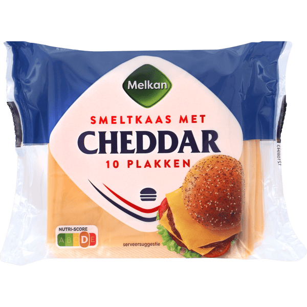 Melkan Schmelzkäse mit Cheddar Scheiben 25+