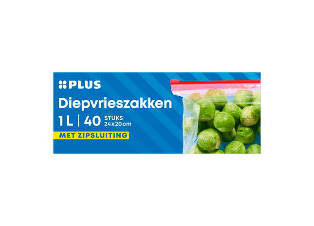 Diepvrieszakken hersluitbaar 1L