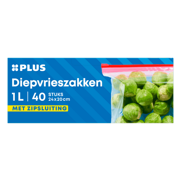 Diepvrieszakken hersluitbaar 1L