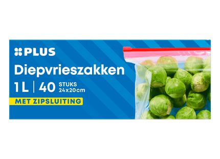 Diepvrieszakken hersluitbaar 1L